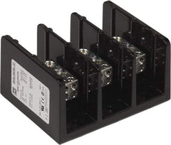 Square D - 3 Poles, 350 (Copper) Amp, Phenolic Power Distribution Block - 600 VAC, 2 Primary Connection - Makers Industrial Supply