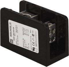 Square D - 1 Pole, 380 (Copper) Amp, Phenolic Power Distribution Block - 600 VAC, 1 Primary Connection - Makers Industrial Supply