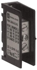 Square D - 1 Pole, 115 (Copper), 90 (Aluminium) Amp, Thermoplastic Power Distribution Block - 600 VAC, 1 Primary Connection - Makers Industrial Supply