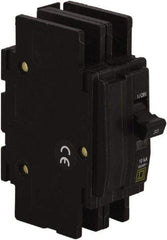 Square D - 60 Amp, 120/240 VAC, 2 Pole, DIN Rail Mounted, Flush Mount, Surface Mount Miniature Circuit Breaker - Thermal Magnetic Trip, 10 kA at 120/240 VAC Breaking Capacity, 14-2 (Aluminum), 14-2 (Copper) AWG, 74mm Deep x 103mm High x 19mm Wide - Makers Industrial Supply