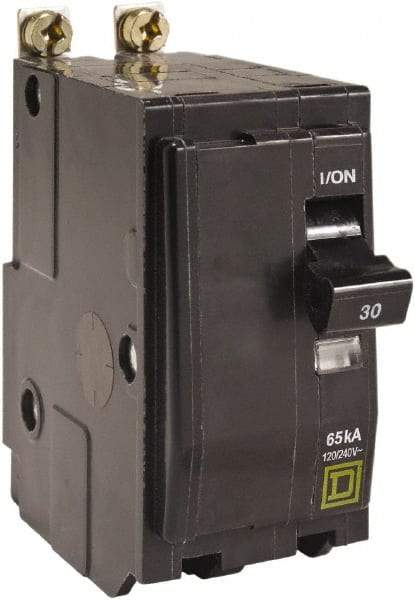 Square D - 20 Amp, 240 VAC, 2 Pole, Bolt On Miniature Circuit Breaker - 14-8 AWG - Makers Industrial Supply