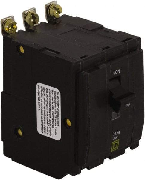 Square D - 30 Amp, 240 VAC, 3 Pole, Bolt On Miniature Circuit Breaker - 14-8 AWG - Makers Industrial Supply