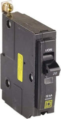 Square D - 20 Amp, 120 VAC, 1 Pole, Bolt On Miniature Circuit Breaker - 14-8 AWG - Makers Industrial Supply