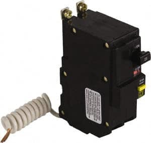 Square D - 50 Amp, 240 VAC, 2 Pole, Bolt On Residual Current Circuit Breaker with Overcurrent Protection - 12-4, 14-6 AWG - Makers Industrial Supply