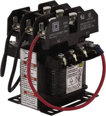 Square D - 50 VA, Top Mount Fuse Block Control Transformer - 50/60 Hz, 3.09 Inch Deep x 4 Inch High - Makers Industrial Supply