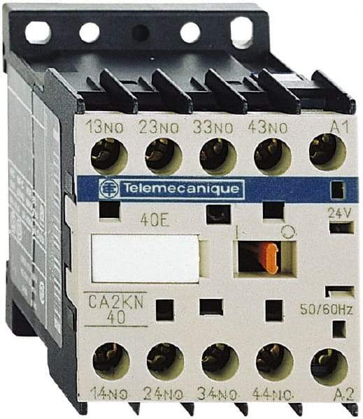 Schneider Electric - 4NO, 480 VAC at 50/60 Hz Control Relay - 17 V - Makers Industrial Supply