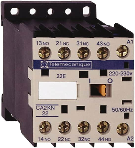 Schneider Electric - 2NC/2NO, 220-230 VAC at 50/60 Hz Control Relay - 17 V - Makers Industrial Supply