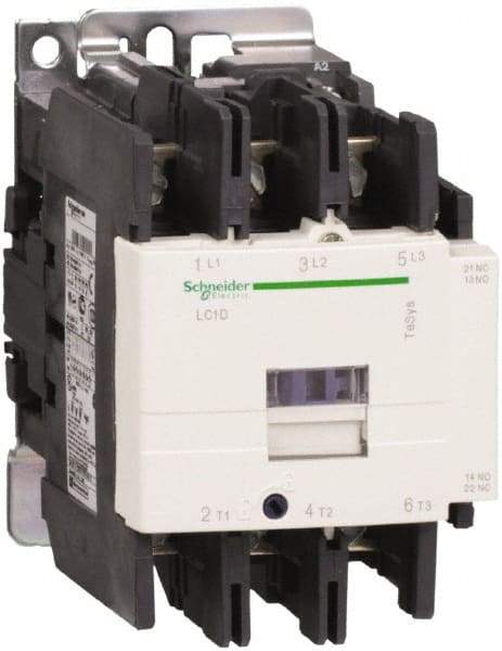 Schneider Electric - 3 Pole, 240 Coil VAC at 50/60 Hz, 95 Amp at 440 VAC, Nonreversible IEC Contactor - Bureau Veritas, CCC, CSA C22.2 No. 14, DNV, EN/IEC 60947-4-1, EN/IEC 60947-5-1, GL, GOST, LROS, RINA, UL 508 - Makers Industrial Supply