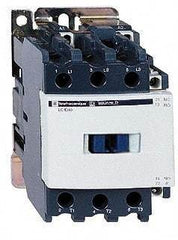 Schneider Electric - 3 Pole, 480 Coil VAC at 60 Hz, 40 Amp at 440 VAC and 60 Amp at 440 VAC, Nonreversible IEC Contactor - 1 Phase hp: 3 at 115 VAC, 5 at 230/240 VAC, 3 Phase hp: 10 at 200/208 VAC, 10 at 230/240 VAC, 30 at 460/480 VAC, 30 at 575/600 VAC - Makers Industrial Supply