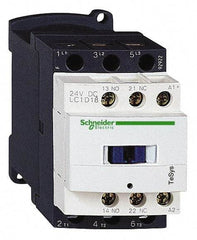 Schneider Electric - 3 Pole, 208 Coil VAC at 50/60 Hz, 18 Amp at 440 VAC and 32 Amp at 440 VAC, Nonreversible IEC Contactor - 1 Phase hp: 1 at 115 VAC, 3 at 230/240 VAC, 3 Phase hp: 10 at 460/480 VAC, 15 at 575/600 VAC, 5 at 200/208 VAC, 5 at 230/240 VAC - Makers Industrial Supply