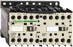 Schneider Electric - 3 Pole, 120 Coil VAC at 50/60 Hz, 6 Amp at 440 VAC, Reversible IEC Contactor - BS 5424, CSA, IEC 60947, NF C 63-110, RoHS Compliant, UL Listed, VDE 0660 - Makers Industrial Supply