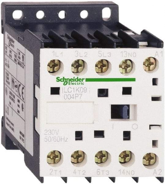 Schneider Electric - 4 Pole, 110 Coil VAC at 50/60 Hz, 16 Amp at 690 VAC and 20 Amp at 440 VAC, Nonreversible IEC Contactor - BS 5424, CSA, IEC 60947, NF C 63-110, RoHS Compliant, UL Listed, VDE 0660 - Makers Industrial Supply