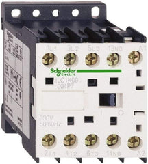 Schneider Electric - 4 Pole, 24 Coil VAC at 50/60 Hz, 16 Amp at 690 VAC and 20 Amp at 440 VAC, Nonreversible IEC Contactor - BS 5424, CSA, IEC 60947, NF C 63-110, RoHS Compliant, UL Listed, VDE 0660 - Makers Industrial Supply