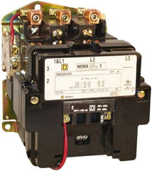 Square D - 3 Pole, 380 Coil VAC at 50 Hz, 90 Amp NEMA Contactor - Open Enclosure, 50 Hz at 380 VAC - Makers Industrial Supply