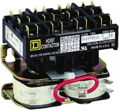 Square D - 3 Pole, 24 Coil VAC at 60 Hz, Reversible Definite Purpose Contactor - Phase 1 and Phase 3 Hp:  1 at 115 VAC, 1.5 at 230 VAC, 3 at 230 VAC, 3 at 460 VAC, 3 at 575 VAC, CSA, RoHS Compliant, UL Listed - Makers Industrial Supply