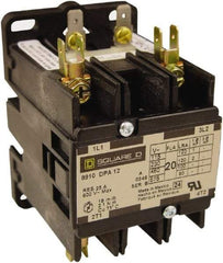 Square D - 2 Pole, 25 Amp Inductive Load, 277 Coil VAC at 60 Hz, Definite Purpose Contactor - Phase 1 Hp:  2 at 115 VAC, 5 at 230 VAC, 35 Amp Resistive Rating, CE, CSA, UL Listed - Makers Industrial Supply