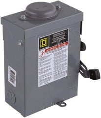 Square D - 30 Amp, 120/240 V, 2 Pole Fused Safety Switch - NEMA 3R, 2 hp at 120 VAC, 3 hp at 240 VAC (Single Phase), DPST Contact Form - Makers Industrial Supply