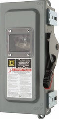 Square D - 30 Amp, 600 VAC/VDC, 3 Pole Nonfused Safety Switch - NEMA 12 & 3R, 10 hp at 600 VAC (Single Phase), 30 hp at 600 VAC (Triple Phase) - Makers Industrial Supply