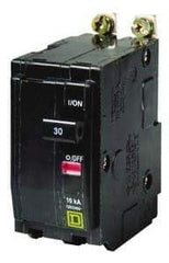 Square D - 10 Amp, 240 VAC, 2 Pole, Bolt On Miniature Circuit Breaker - 14-8 AWG - Makers Industrial Supply