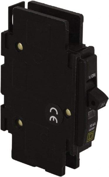 Square D - 20 Amp, 120/240 VAC, 1 Pole, DIN Rail Mounted, Flush Mount, Surface Mount Miniature Circuit Breaker - Thermal Magnetic Trip, 10 kA at 120/240 VAC Breaking Capacity, 14-2 (Aluminum), 14-2 (Copper) AWG, 74mm Deep x 103mm High x 19mm Wide - Makers Industrial Supply