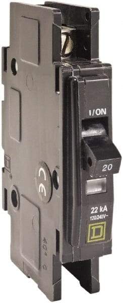 Square D - 40 Amp, 240 VAC, 1 Pole, Panel Mount Miniature Circuit Breaker - 14-2 AWG - Makers Industrial Supply