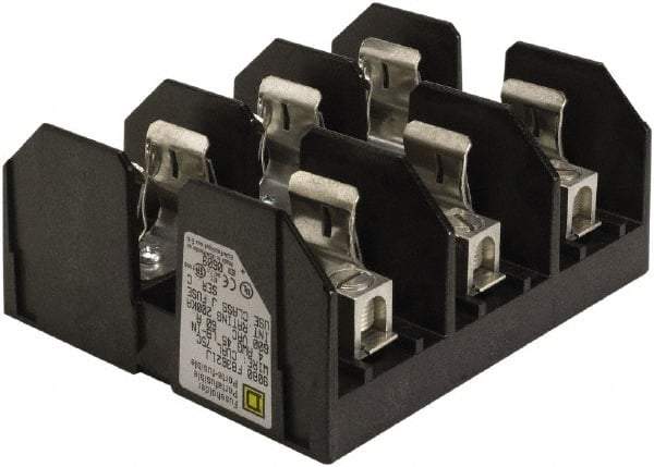 Square D - 3 Pole, 600 Volt, 60 Amp, Surface Mount Fuse Holder - Compatible with J Class Fuse - Makers Industrial Supply