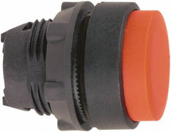 Schneider Electric - 22mm Mount Hole, Extended Straight, Pushbutton Switch Only - Round, Red Pushbutton, Nonilluminated, Momentary (MO) - Makers Industrial Supply