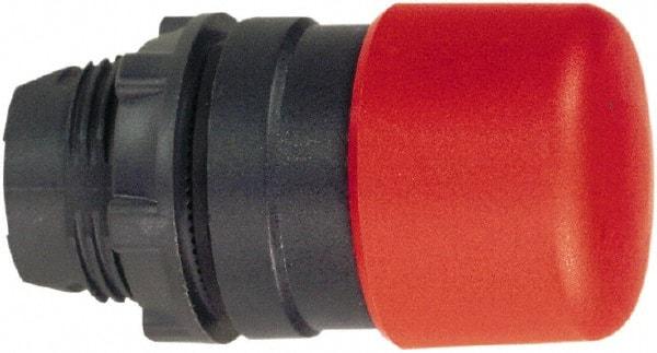 Schneider Electric - 22mm Mount Hole, Extended Mushroom Head, Pushbutton Switch Only - Round, Red Pushbutton, Nonilluminated, Momentary (MO) - Makers Industrial Supply