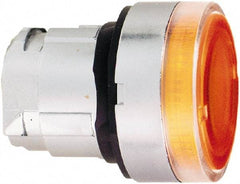 Schneider Electric - 22mm Mount Hole, Flush, Pushbutton Switch Only - Round, Orange Pushbutton, Illuminated, Momentary (MO) - Makers Industrial Supply