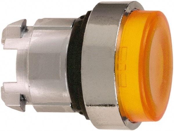 Schneider Electric - 22mm Mount Hole, Extended Straight, Pushbutton Switch Only - Round, Orange Pushbutton, Nonilluminated, Momentary (MO) - Makers Industrial Supply