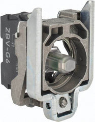 Schneider Electric - 110-120 VAC at 50/60 Hz Blue Lens LED Indicating Light - Screw Connector, Electromagnetic Field Resistant, Electrostatic Discharge Resistant, Shock Resistant, Vibration Resistant - Makers Industrial Supply