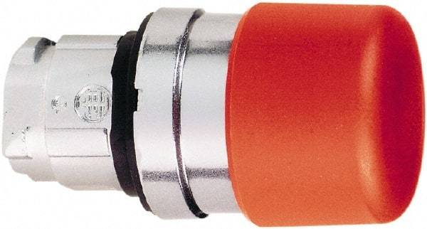 Schneider Electric - 22mm Mount Hole, Extended Mushroom Head, Pushbutton Switch Only - Round, Red Pushbutton, Nonilluminated, Momentary (MO) - Makers Industrial Supply