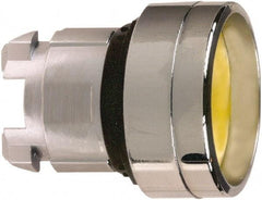 Schneider Electric - 22mm Mount Hole, Recessed, Pushbutton Switch Only - Round, Yellow Pushbutton, Nonilluminated, Momentary (MO) - Makers Industrial Supply