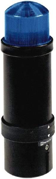 Schneider Electric - 24 VAC/VDC, 4X NEMA Rated, Strobe Tube, Blue, Strobe Light - 60 Flashes per min, 70mm Pipe/Pendant, 70mm Diameter, 232mm High, IP65, IP66 Ingress Rating - Makers Industrial Supply