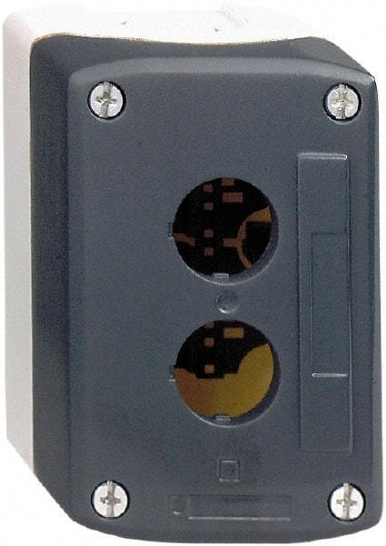 Schneider Electric - 3 Hole, 22mm Hole Diameter, Polycarbonate Pushbutton Switch Enclosure - 13, 4X NEMA Rated - Makers Industrial Supply