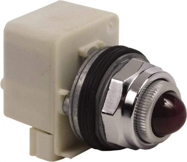 Schneider Electric - 120 VAC Red Lens Indicating Light - Screw Clamp Connector - Makers Industrial Supply