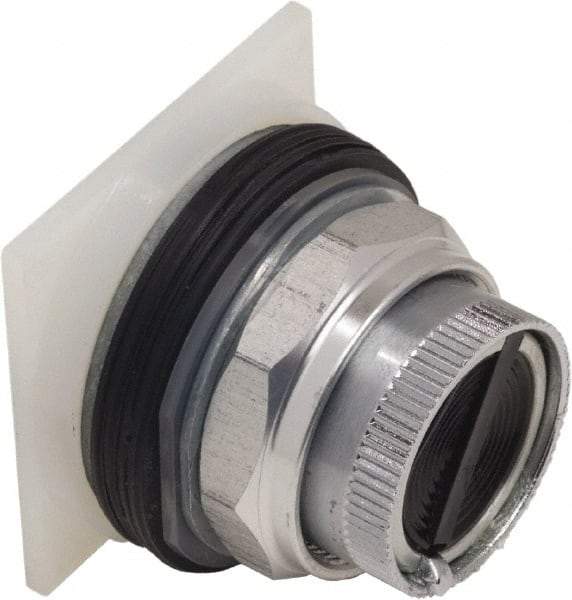 Schneider Electric - 30mm Mount Hole, Pushbutton Switch Only - Round, Black Pushbutton, Nonilluminated, Maintained (MA), Momentary (MO) - Makers Industrial Supply