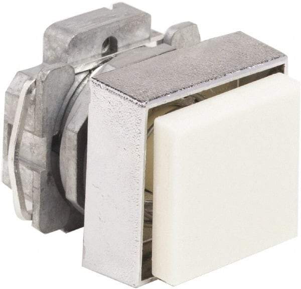 Schneider Electric - 30mm Mount Hole, Pushbutton Switch Only - Square, Nonilluminated, Momentary (MO) - Makers Industrial Supply