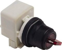 Schneider Electric - 30mm Mount Hole, 2 Position, Knob and Pushbutton Operated, Selector Switch Only - Red, Maintained (MA), without Contact Blocks, Anticorrosive, Weatherproof, Dust and Oil Resistant - Makers Industrial Supply