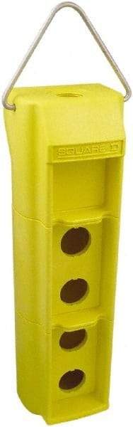 Square D - 5 Hole, 30mm Hole Diameter, Pushbutton Switch Enclosure - Makers Industrial Supply