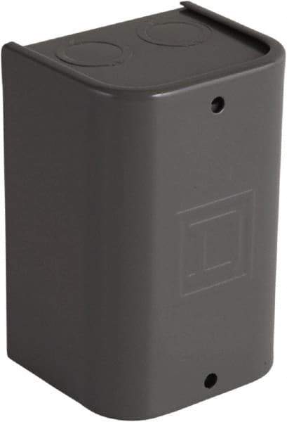 Square D - Steel Power Relay Enclosure Screw Cover - NEMA 1, 92mm Wide x 134.11 mm High x 84mm Deep - Makers Industrial Supply