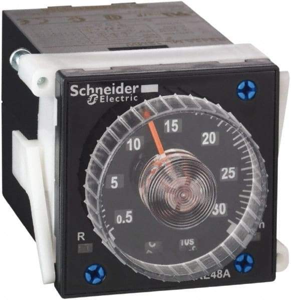 Schneider Electric - 300 hr Delay, Time Delay Relay - 5 Contact Amp, 24 to 240 VAC/VDC at 50/60 Hz - Makers Industrial Supply