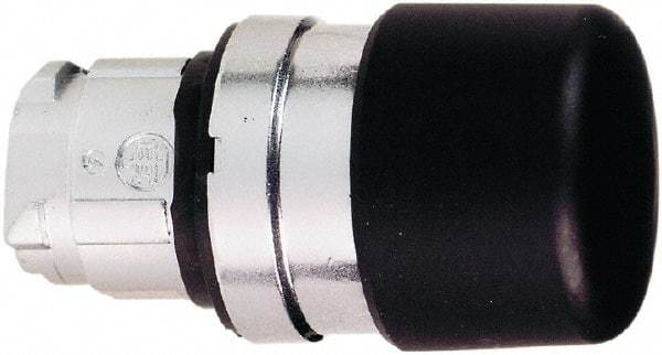 Schneider Electric - 22mm Mount Hole, Extended Mushroom Head, Pushbutton Switch Only - Round, Black Pushbutton, Nonilluminated, Momentary (MO) - Makers Industrial Supply