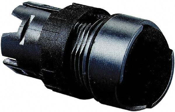 Schneider Electric - 16mm Mount Hole, Flush, Pushbutton Switch Only - Round, Black Pushbutton, Nonilluminated, Momentary (MO), Vibration Resistant - Makers Industrial Supply