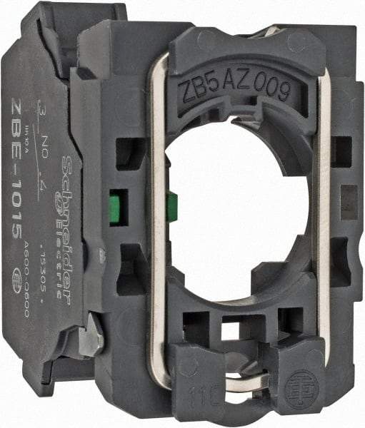 Schneider Electric - Electrical Switch Contact Block - Spring Clamp Terminal, For Use with XB5 - Makers Industrial Supply