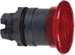 Schneider Electric - 22mm Mount Hole, Extended Mushroom Head, Pushbutton Switch Only - Round, Red Pushbutton, Illuminated, Maintained (MA) - Makers Industrial Supply