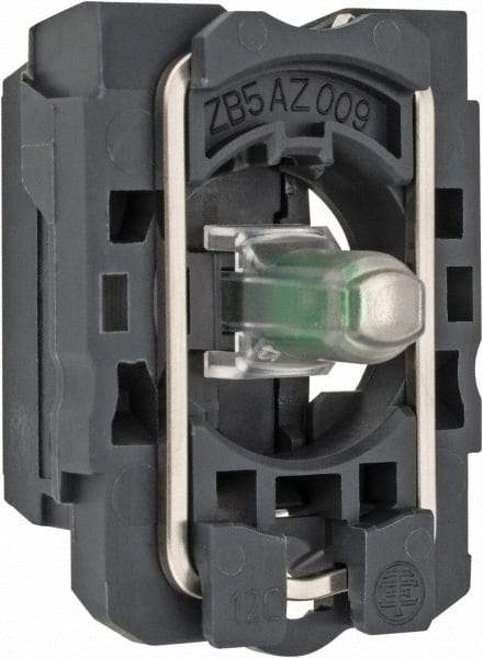 Schneider Electric - 12 V Green Lens LED Indicating Light - Screw Clamp Connector, Vibration Resistant - Makers Industrial Supply