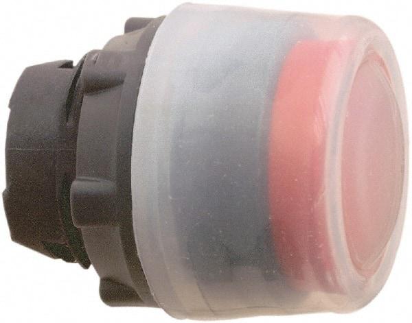 Schneider Electric - 22mm Mount Hole, Extended Straight, Pushbutton Switch Only - Round, Red Pushbutton, Nonilluminated, Momentary (MO) - Makers Industrial Supply