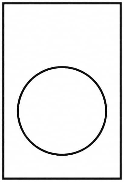 Schneider Electric - Rectangular, PVC Legend Plate - Blank - Yellow and White Background, 22mm Hole Diameter, 30mm Wide x 40mm High - Makers Industrial Supply