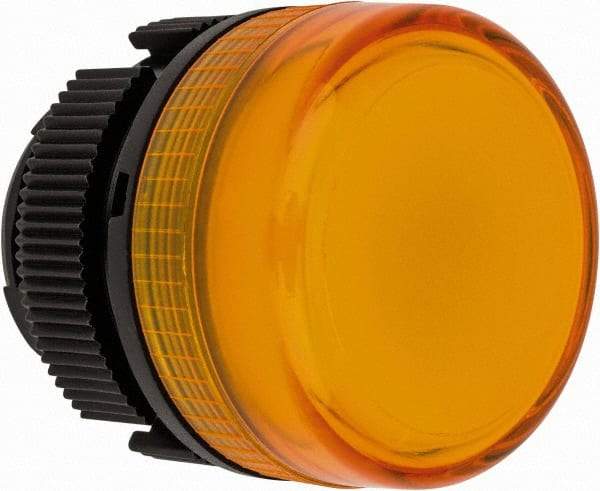 Schneider Electric - Yellow Lens Incandescent Pilot Light - Round Lens, Shock Resistant, Vibration Resistant - Makers Industrial Supply